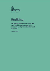 CPS stalking prosecutions